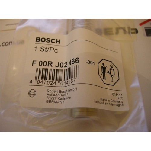 F00RJ02466 BOSCH Комплект клапанів форсунки CR