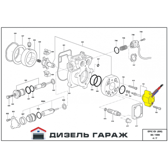 9160-058 DELPHI Датчик положения ротора EPIC IDI