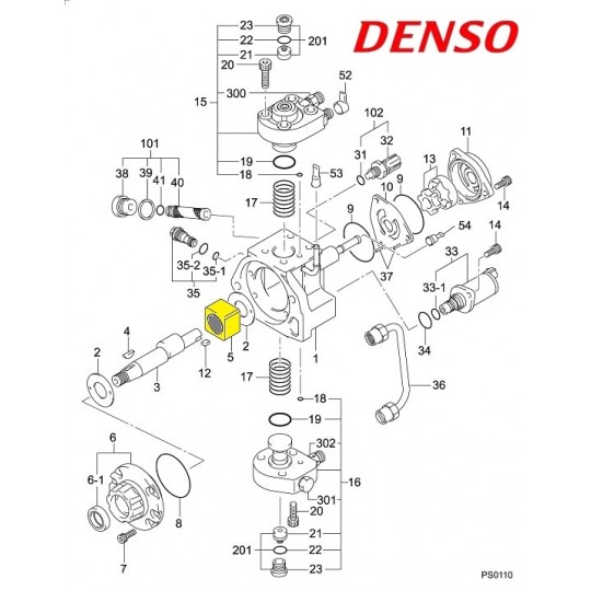 294170-0240 DENSO Роликовий штовхач паливного насоса HP3