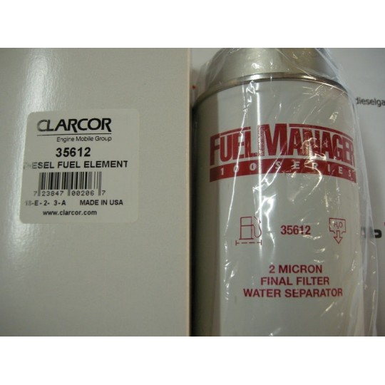 35612 CLARCOR 2 мікрон Фільтруючий елемент FUEL MANAGER FM100