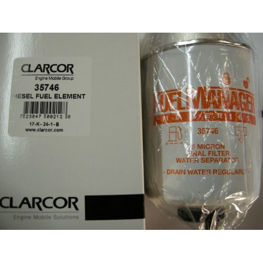 35746 CLARCOR 5 мікрон Фільтруючий елемент FUEL MANAGER FM10