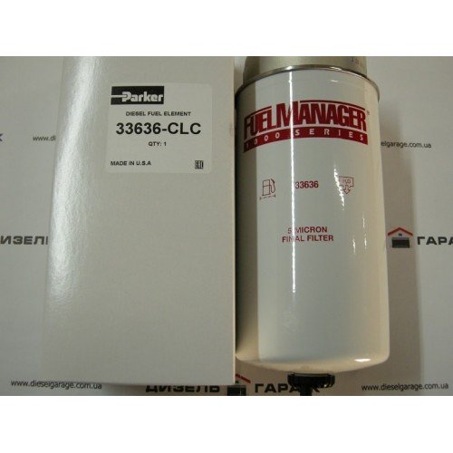 33636 CLARCOR 5 мікрон Фільтруючий елемент FUEL MANAGER FM1000